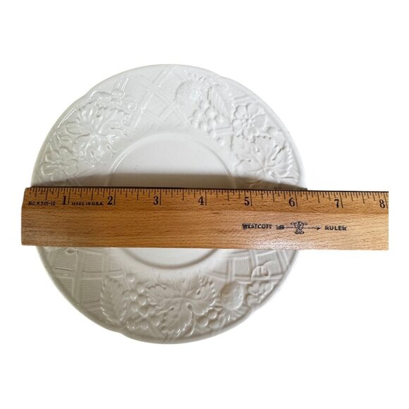 Mikasa English Countryside White DP900 Tea Cup & Saucer Set Of 6 Vintage NOS - Picture 7 of 9